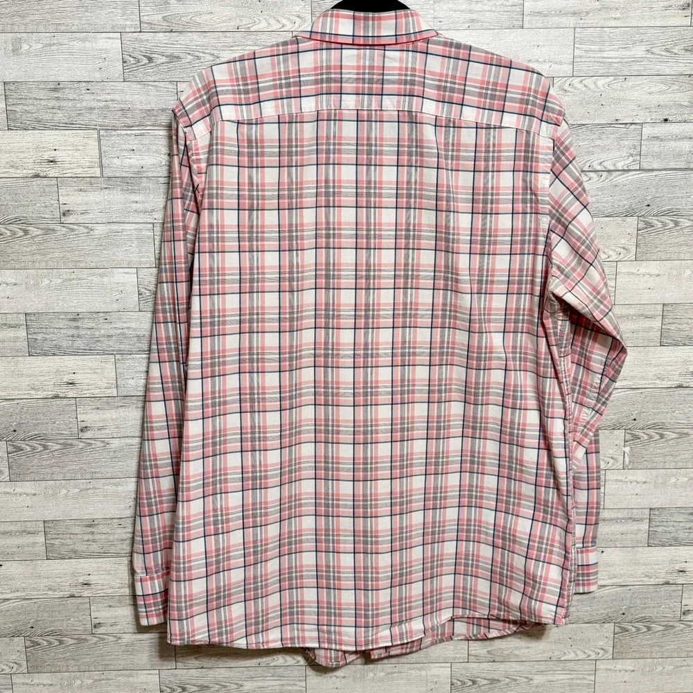 Banana Republic Mens- Large Standard Fit‎ Plaid Long Sleeve Button Down Shirt